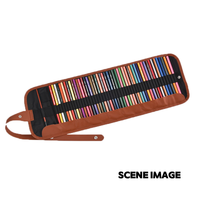 Ensemble de 50 crayons de couleur avec étui en toile personnalisé pour artistes et fournitures artistiques pour étudiants