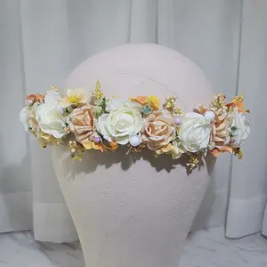Свадебный цветочный венок для волос