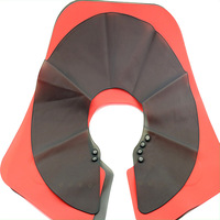 Cape de coiffure incassable, facile à nettoyer et imperméable ; Cache-cou réutilisable en silicone pour usage en salon, fabriqué à Guangdong