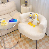 Canapé simple moderne nordique du fabricant, en tissu laine d'agneau, ergonomique, pour salon, salle à manger, chambre, chaise longue, coussins confortables
