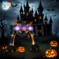 Vente chaude Halloween Arche De Chat Gonflable Publicité Jouet Géant Gonflable pour Bar Décoration Extérieure Vacances