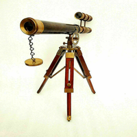 Haute norme montagne Griffith Astor Double baril marron télescope astronomique télescope nautique debout avec support de trépied