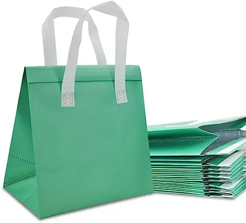 Утепленные сумки для пикника и вечеринки в ресторане на вынос с прочными самоклеящими наклейками и ручками