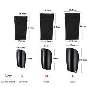 Per bambini giovani adulti calcio parastinchi calze a compressione in <span class=keywords><strong>maglia</strong></span> traspirante supporto gambe tutore maniche al polpaccio per calcio parastinchi da calcio - Product Image 4