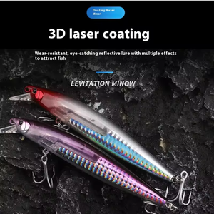 Aotuo Esche Artificiali Galleggianti <span class=keywords><strong>Minnow</strong></span> 13cm 20g, Esca Dura <span class=keywords><strong>per</strong></span> Pesca al Bass, Mandarino e in Acqua Salata - Product Image 2