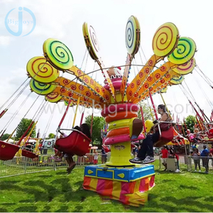Chaise volante d'intérieur de sucette de parc d'attractions de jeu de foire d'enfants 16 sièges avec la tour de remorque avec la lumière <span class=keywords><strong>à</strong></span> <span class=keywords><strong>vendre</strong></span> - Product Image 3