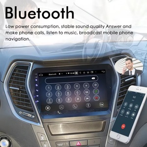 เครื่องเล่นวิทยุในรถยนต์ระบบแอนดรอยด์15จอเครื่องเล่นมัลติมีเดียสำหรับ Hyundai Santa Fe IX45 2014 2015สเตอริโอระบบนำทาง GPS DSP 2DIN - Product Image 4