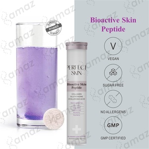 Amaz OEM Private Label L-glutathion Vitaminen Bruistabletten Huidverlichtende Bosbes Collageen Bruistabletten - Product Image 2