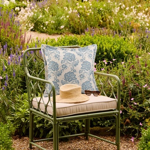 Fodera per cuscino Primavera/Estate, Elegante Serie Blu, Federa Decorativa per la Casa, Ricamata e Stampata, per Divano e Soggiorno - Product Image 2