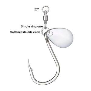 ตะขอเบ็ดตก<span class=keywords><strong>ปลา</strong></span>เหล็กคาร์บอนสูง ขนาด 1/0 2/0 3/0 5/0 แบบเดี่ยว สำหรับ<span class=keywords><strong>ปลา</strong></span>แมคเคอเรลสเปน <span class=keywords><strong>ปลา</strong></span>บาส พร้อมตัวหมุนแบบมีลูกปืนและช้อน - Product Image 4