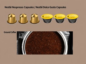 Machine à café à capsules, pression de pompe 19 bars, style italien, portable, pour le bureau et la maison - Product Image 6