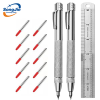 Stylo à tracer diamant avec pointe en carbure de tungstène, crayon marqueur manuel de découpe de carreaux de verre et de bois en métal pour la gravure sur bois.