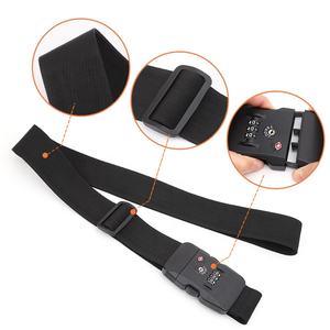 <span class=keywords><strong>Tsa</strong></span> מנעול מטען רצועה בטיחות מתכווננת נסיעות חגורת מטען כבדה עם מנעול משולב - Product Image 5