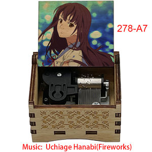 Boîte à musique vintage, chanson d'<span class=keywords><strong>anime</strong></span> Uchiage Hanabi, chanson sur le thème des feux d'artifice de l'<span class=keywords><strong>anime</strong></span> Your Name, cadeau de mariage, de Noël, d'anniversaire - Product Image 4