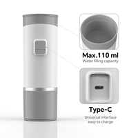 Machine à café portable 15 bars pour capsules et café moulu, rechargeable par USB-C, sans chauffage, expresso de voyage
