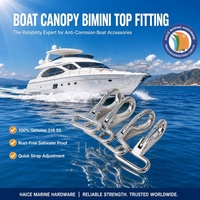 Clip de sangle en acier inoxydable 316, œillet fixe, mousqueton à ressort, mousqueton à ressort, sangle de 25 mm, équipement de gréement pour bateau, yacht, bateau