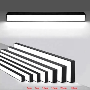 Rectangle Dimmable LED Linear Lamp 6000K 200*100cm Hanging Gym Shop Fixture <b>Suspended</b> LED Pendant Lights for Office - Product Image 6