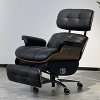 Ensemble de mobilier de bureau exécutif en cuir de qualité commerciale avec structure en bois massif pour un environnement d'entreprise haut de gamme