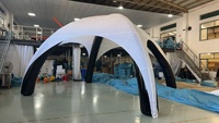 Tente publicitaire gonflable modulaire 4x4 6x6, design personnalisé, logo personnalisé, portable, imperméable, légère, installation facile, pour événements sportifs