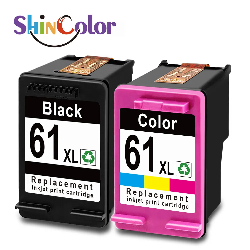 Shincolor 61xl Refabricaged Inktcartridge Vervanging Voor Hp61xl Hp 61 Xl Hp 61xl Voor Hp Deskjet 1010 3000 4500 Printer