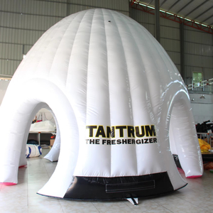 Carpa inflable blanca tipo domo para publicidad o eventos festivos - Product Image 1