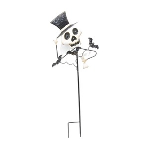 Decoración Metálica de Fantasma de Bienvenida Blanco, Estacas de Calabaza para Jardín, Grandes, de Acero para Exteriores, para Acción de Gracias, Otoño, Cosecha, Halloween, Bodas - Product Image 6