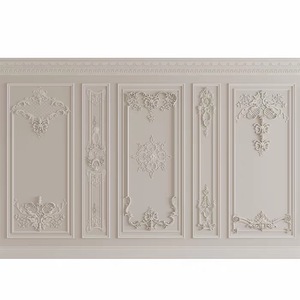 <span class=keywords><strong>Papier</strong></span> <span class=keywords><strong>peint</strong></span> mural en gypse <span class=keywords><strong>baroque</strong></span> 3D en relief blanc crème, style européen classique, pour chambre à coucher, hôtel, décoration intérieure - Product Image 6