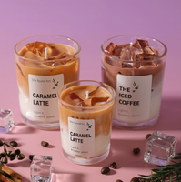 Kreative Weihnachts-Dessertbecher Duftkerze Handgemachte Aromatherapie Transparentes Glasgefäß Heimdekoration Ornament Party-Geschenk