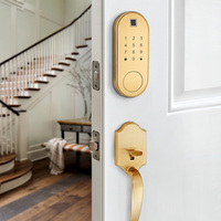 Serrure électronique Tt Lock App air Bnb, mini serrure biométrique à pêne dormant, serrure de porte intelligente Wifi avec empreinte digitale