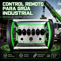 Télécommande radio industrielle universelle pour grue, excavatrice, hydraulique, avec plusieurs joysticks, bouton d'arrêt d'urgence, IP68, portée de 500 m