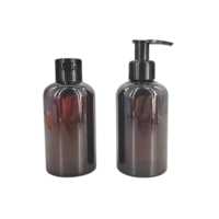 Botellas aplicadoras de boquilla de aceite para el cabello de plástico PET, tapa superior dispensadora giratoria, botellas de 180ml y 6oz
