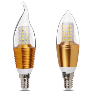 LED Candle Light <b>Bulb</b> E14 Base 85-265V AC Energy Saving Bright Living Room Chandelier Light Source - Product Image 1