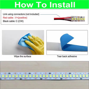 High-quality <b>interior</b> decoration strip SMD 5V 12V 24v 120 <b>light</b>-emitting diode/M 12W/M <b>light</b>-emitting diode strip <b>light</b> - Product Image 4