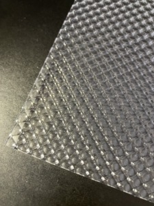 100% PMMA Vật liệu 4 * 8ft nhựa rõ ràng mô hình kết cấu lăng trụ khuếch tán tấm cho Hộp ánh sáng - Product Image 6