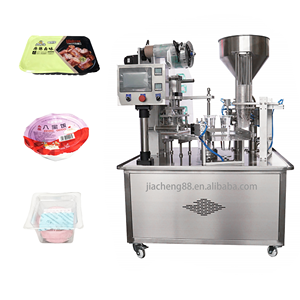 מכונת מילוי ואיטום סיבובית פנאומטי למזון מהיר ועוגות ירח עם פאוץ 'ואריזות סרט - Product Image 1