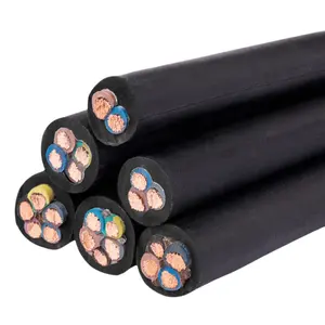 Fabricante chino 1 2 3 4 5 núcleos Super hilos flexibles conductor de cobre cabtyre cable
