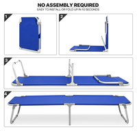 Lit de camping pliable en aluminium léger et ultraléger, design moderne et compact, avec sac de transport, idéal pour les voyages en extérieur – Personnalisable