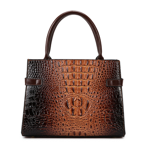 Nuove Borse da Donna <span class=keywords><strong>Vintage</strong></span> di Lusso con Motivo Alligatore, Classica <span class=keywords><strong>Borsa</strong></span> a Mano Casual con Grande Capacità in <span class=keywords><strong>Pelle</strong></span> PU - Product Image 2