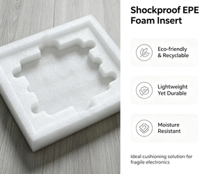 Insert en mousse EPE personnalisé pour emballage, protection antichoc, doublure intérieure EPE pour boîte cadeau d'équipements électroniques - Product Image 2