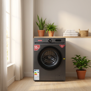 <span class=keywords><strong>Lavadora</strong></span>/<span class=keywords><strong>Secadora</strong></span> Todo en Uno de 10 kg, Carga Frontal, Acero Inoxidable, Motor <span class=keywords><strong>Inverter</strong></span> BLDC, Ahorro de Energía A++, 1200 rpm, de Fábrica - Product Image 1