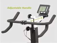 Vélo d'exercice à résistance magnétique réglable MB Commercial MB-200, cadre en acier, charge maximale 180 kg, siège réglable, écran LED, durable