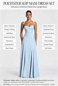 Abito da donna in poliestere, nuovo, tinta unita, <span class=keywords><strong>con</strong></span> <span class=keywords><strong>spalline</strong></span> sottili, senza maniche, schiena incrociata, elegante, sexy, stile europeo americano, per feste - Product Image 2