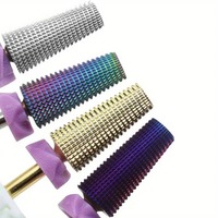 Forets à ongles professionnels 5-en-1 en acier au tungstène 2XF, multifonctionnels en carbure haute dureté pour la suppression durable du gel