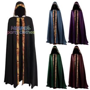 HP Directement du fabricant : Costume pour adulte, manteau à capuche gothique médiéval, cape mystérieuse pour fête d'Halloween - Product Image 1