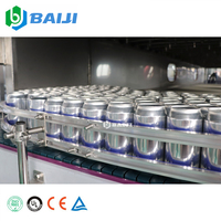 Petite ligne de production automatique de bonne qualité de machine de remplissage de boisson énergétique de canette en aluminium