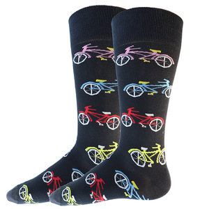 Chaussettes confortables et originales pour hommes, motif mode, barbier, billard, vélo, western, cow-boy, anti-humidité, à motif fantaisie - Product Image 3