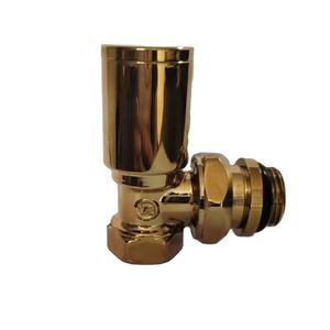 Porte-serviettes rond en laiton doré manuel - Product Image 1