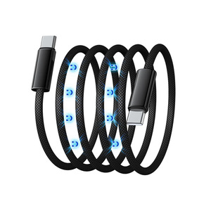 Magic Rope Magnetic USB Type-C 3A Fast <strong>Charging</strong> Data Cable Self Winding <strong>Lead</strong> - Product Image 6