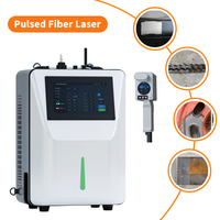 Machine de nettoyage laser pour sacs à dos |   Système de nettoyage de surface métallique par laser à fibres pulsées portable pour l'élimination de la rouille et le décapage de la peinture