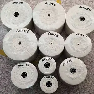 Customized Wholesale Yellow White Jewelry Wool Polishing Circular Buff Wheel Cotton Tool Stainless Steel Wheels Making Buffing